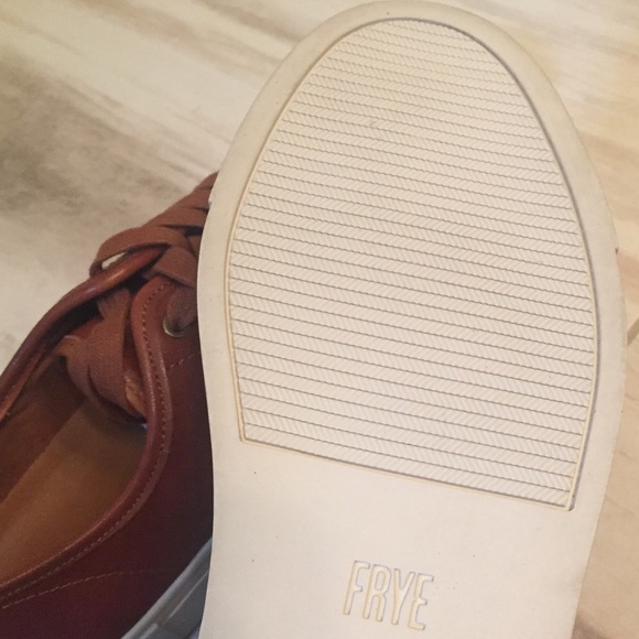Frye Whiskey Nubuck Leather Low Lace Sneakers - Picture 8 of 8